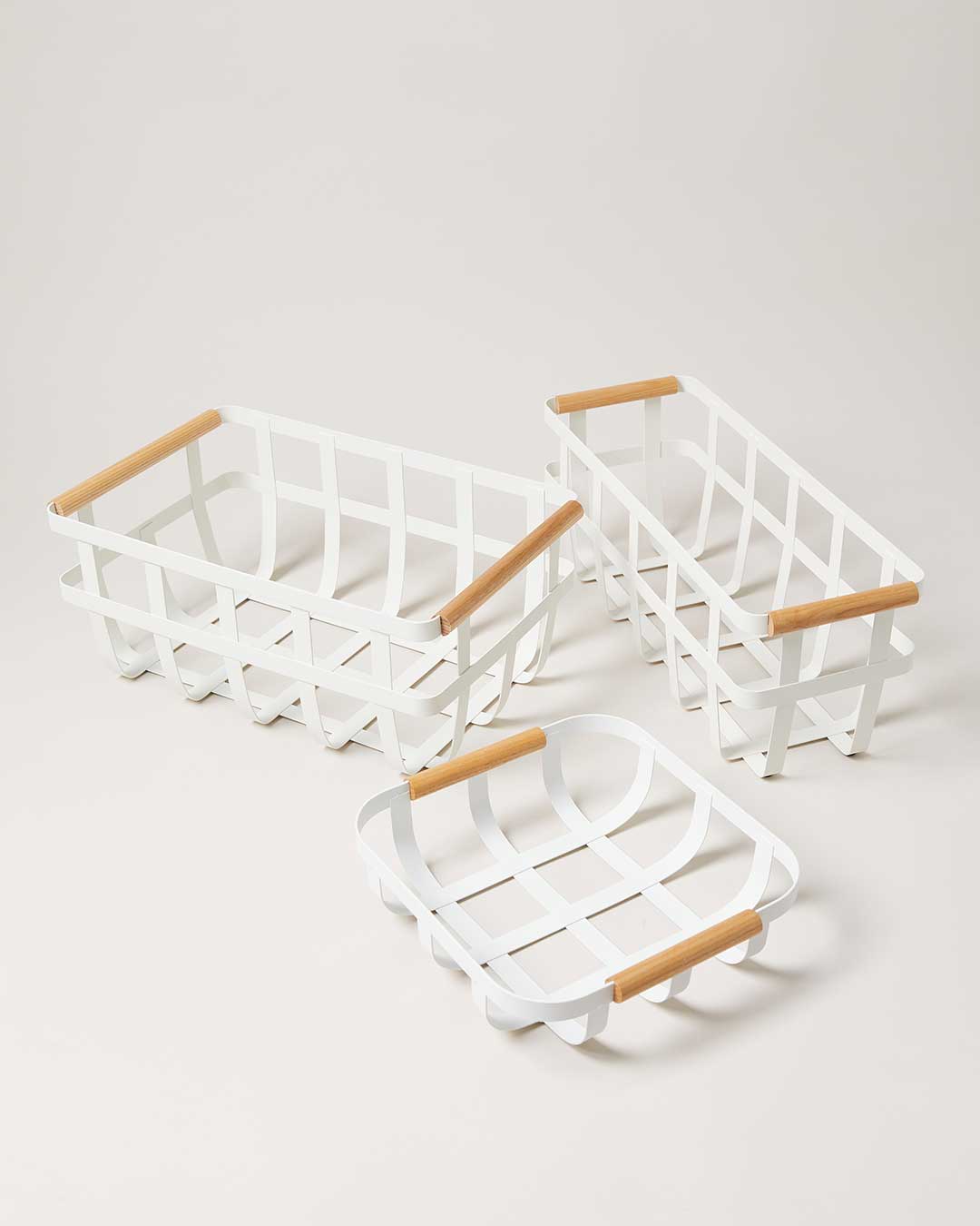 White Utility Baskets