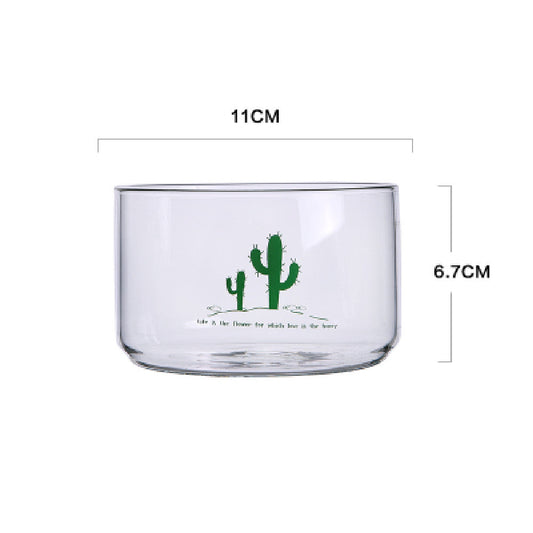 Transparent Stackable Glass Salad Bowl