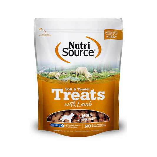 Nutrisource Dog Soft Tender Treat Lamb 14oz,