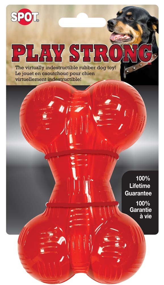 Spot Play Strong Bone Dog Toy 1ea/4,5 in, SM