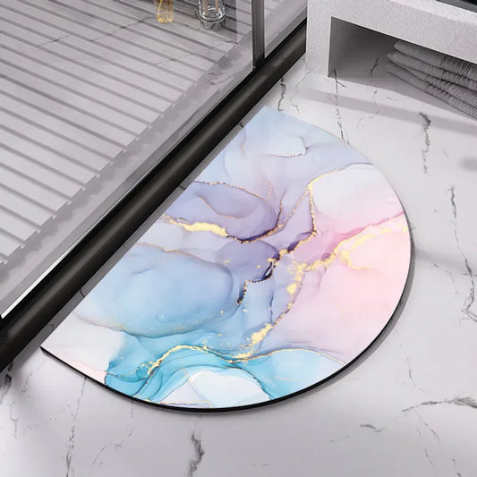 Arched Abstract Gradient Soft Bath Rug