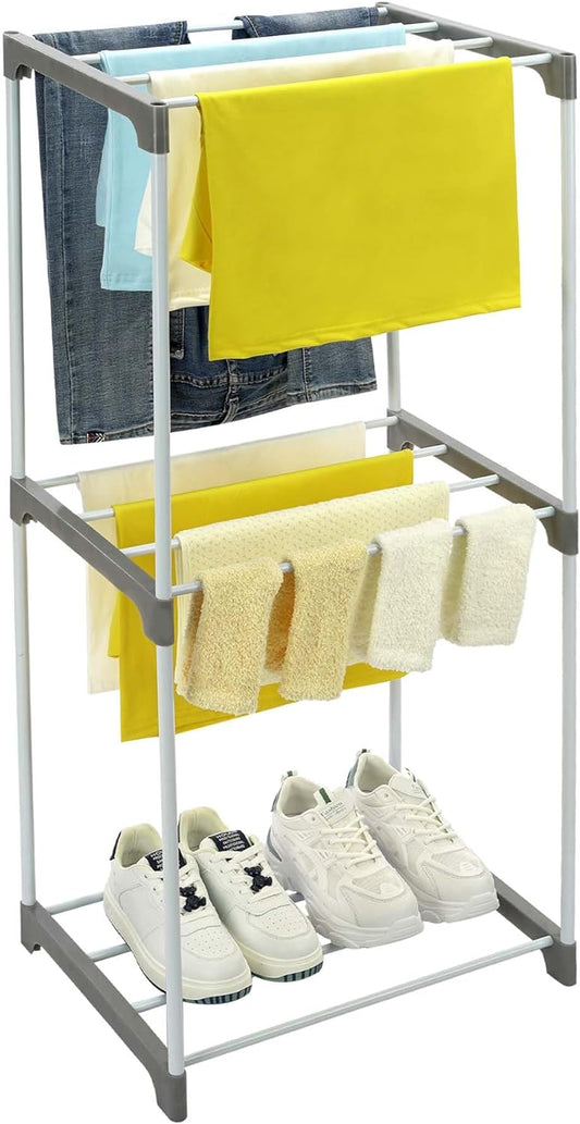3-Tier Laundry Cloth Dyer Racks Freestand Dryer Rack for Bathroom, Apartment and Laundry Room