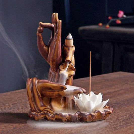 Ceramic Waterfall Incense Burner