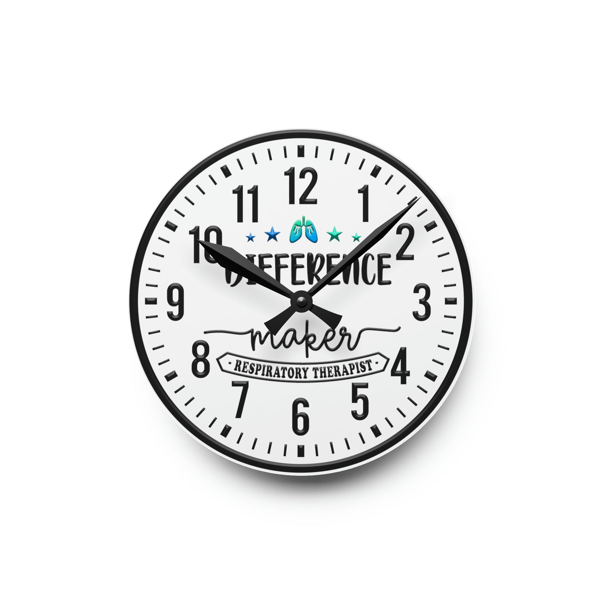 Respiratory Therapy Acrylic Wall Clock-TD Gift Solutions.com