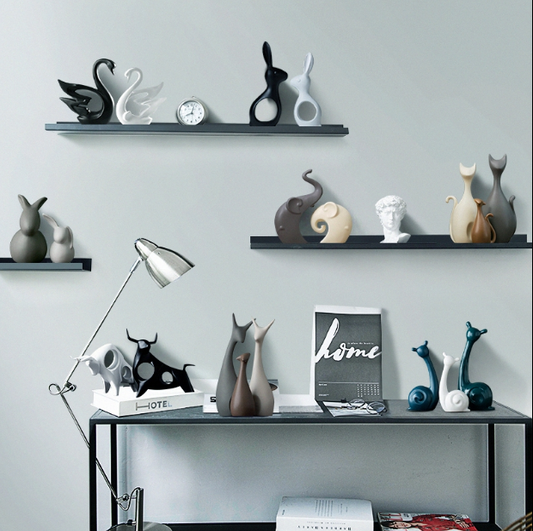 Ceramic Animal Figurines Ornament