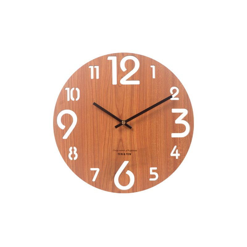 Stylish Nordic Minimalist Wooden Wall Clock Saor Style
