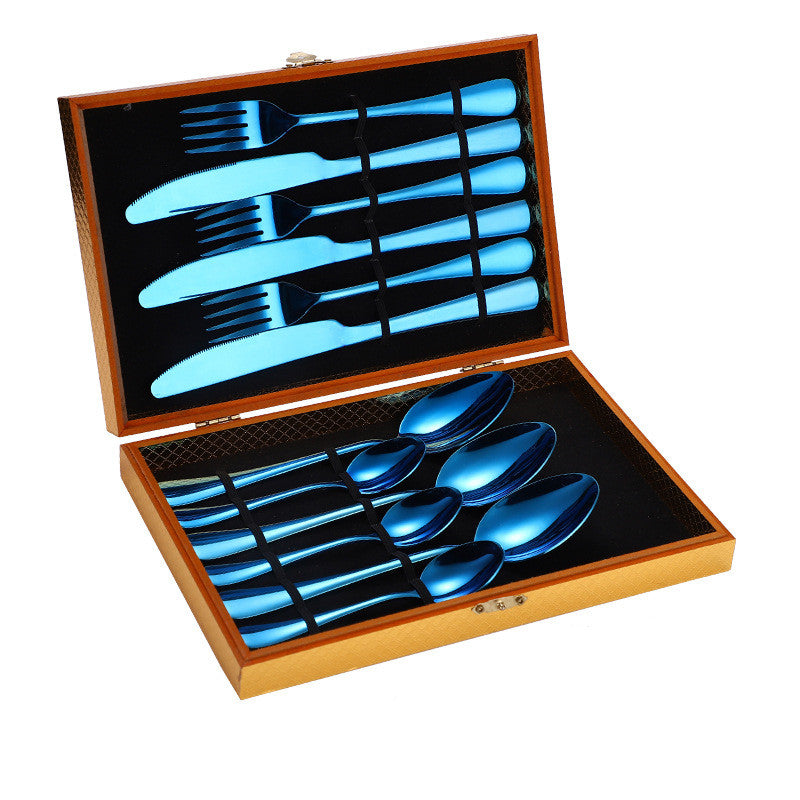 Stainless Steel Steak Cutlery Set  (Multiple Color Variants)