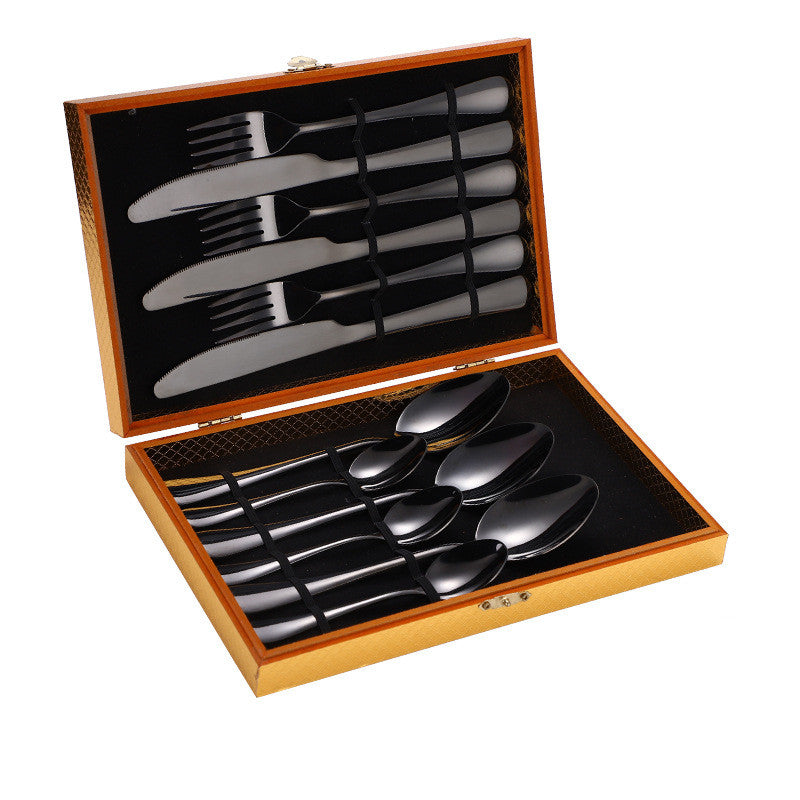 Stainless Steel Steak Cutlery Set  (Multiple Color Variants)