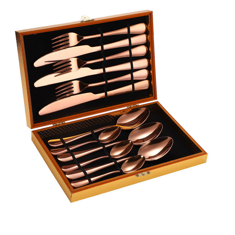 Stainless Steel Steak Cutlery Set  (Multiple Color Variants)