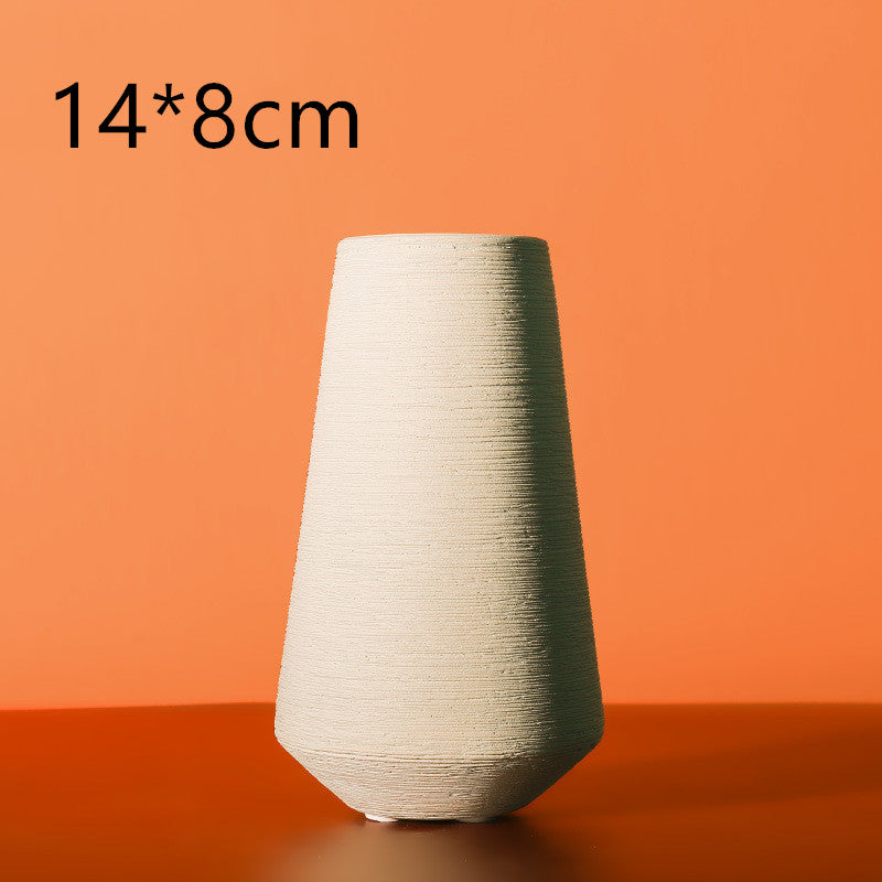 Colourful Morandi Brushed Ceramic Vase