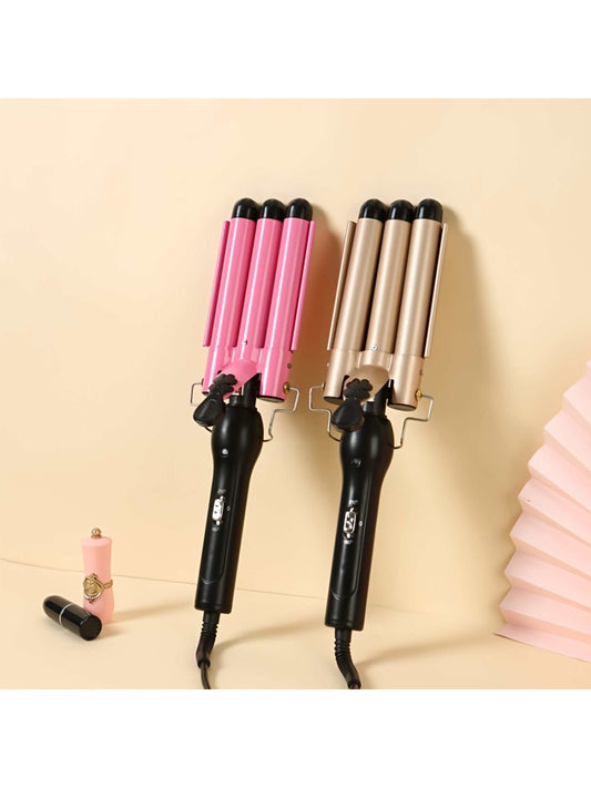 1PC ,3 Barrel Curling Iron Wand Hair Styling Tool, Curling Iron Wand, Durable, For All Hair Types For Home Use For Beauty