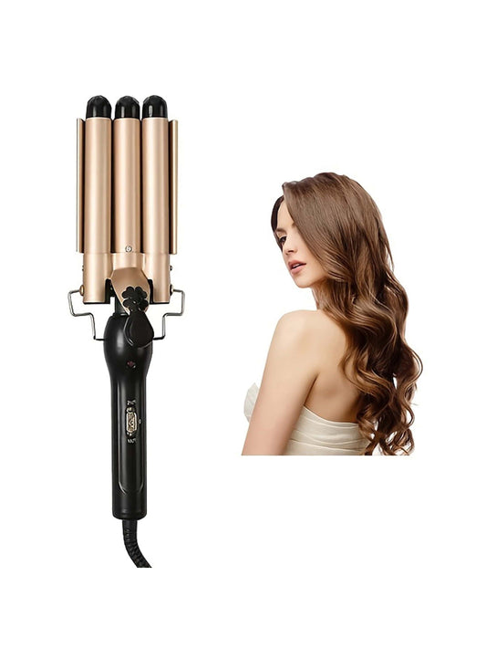 1PC ,3 Barrel Curling Iron Wand Hair Styling Tool, Curling Iron Wand, Durable, For All Hair Types For Home Use For Beauty