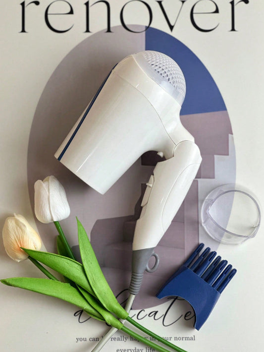 1pc Multifunctional Foldable Hair Dryer With Adjustable Settings