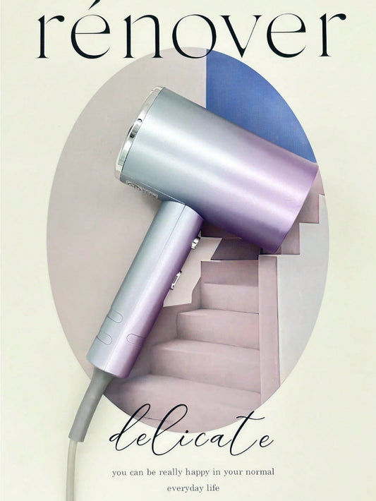 1pc Household Dormitory Quiet Cold And Hot Air Hair Dryer