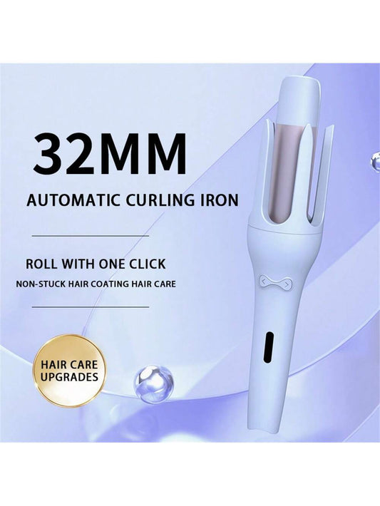1PC Luxurious Hair Curling Automatic Curling Iron, Rotating Hair Professional Ceramic Fast Self Anti-Scald 4 Temperature For Christmas Gifts