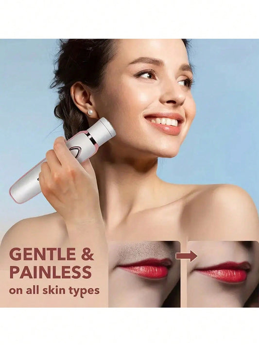 1PC2023 New Four In One Hair Shaver, Private Shaving Electric Shaver For Men And Women, Armpit Hair Trimming And Leg Hair Removal Device, Electric Underarm Hair Scraper