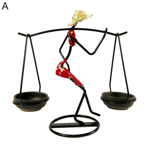 Romantic Candle Holder Carrying Girl Decoration