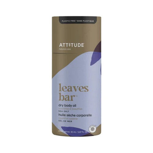 Attitude, Leaves Bar Dry Body Oil Sea Salt, 3 Oz