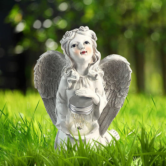 Outdoor Solar Garden Resin Ornaments For Garden