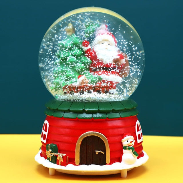 Santa Music Luminous Snow Crystal Ball