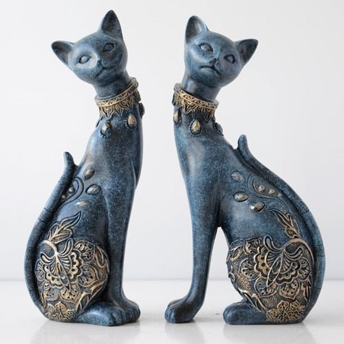 Figurine Cat Decorative Resin statue