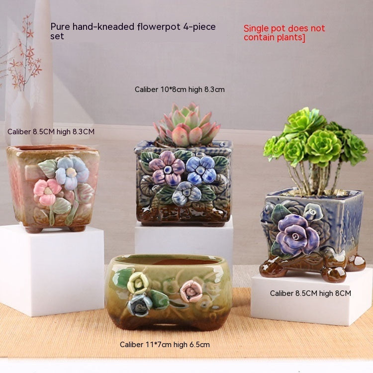 Succulent Small Flower Pot Stoneware