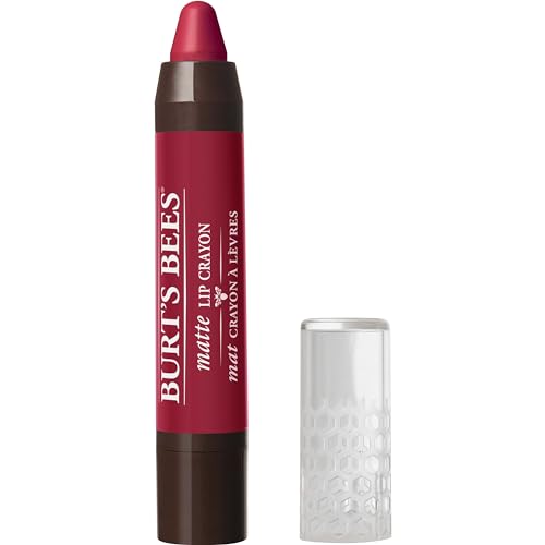 Burt's Bees 100% Natural Origin Moisturizing Matte Lip Crayon,Napa Vineyard - 1 Crayon