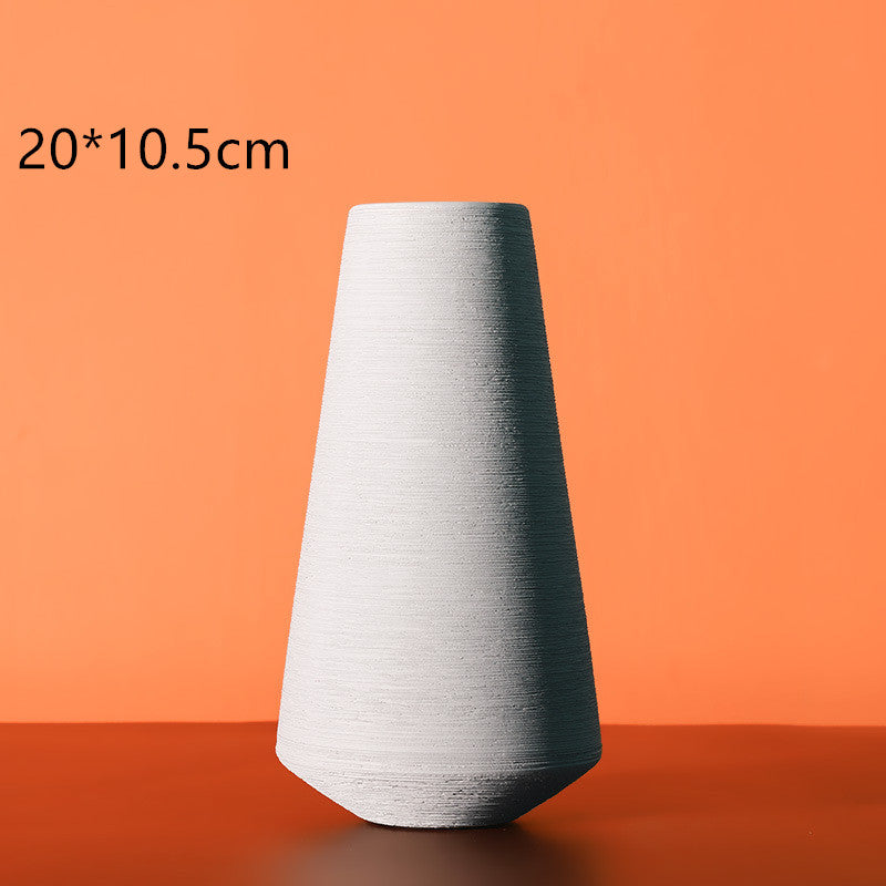 Colourful Morandi Brushed Ceramic Vase