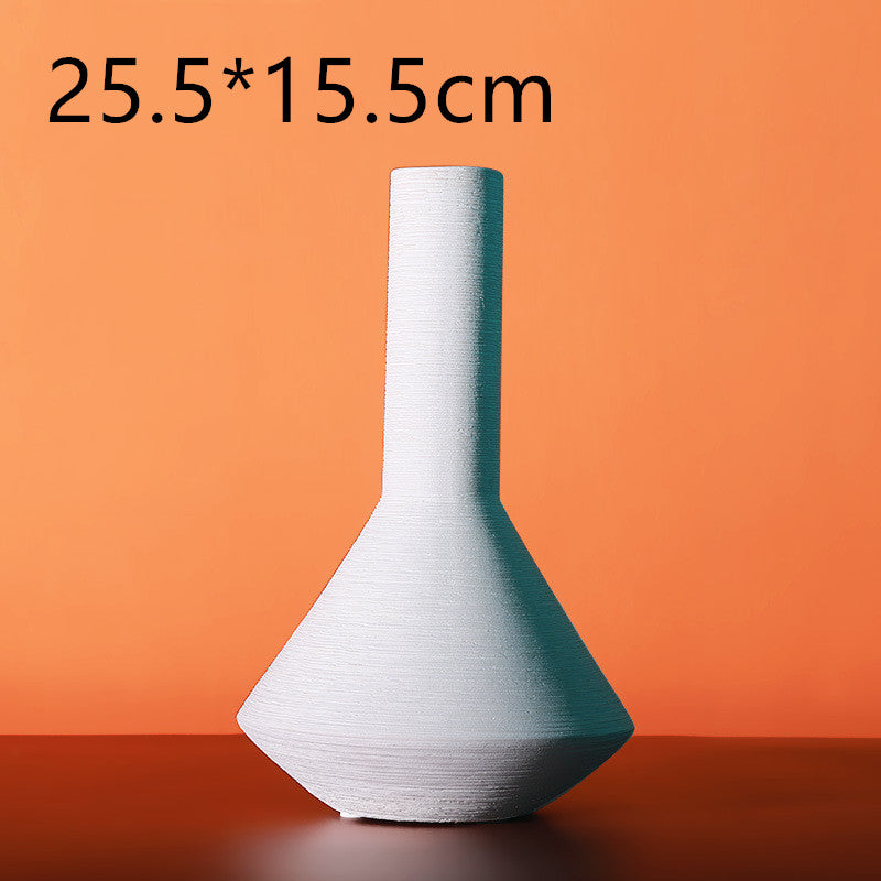 Colourful Morandi Brushed Ceramic Vase