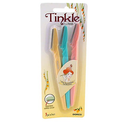 Tinkle Eyebrow Razor, 3 Count
