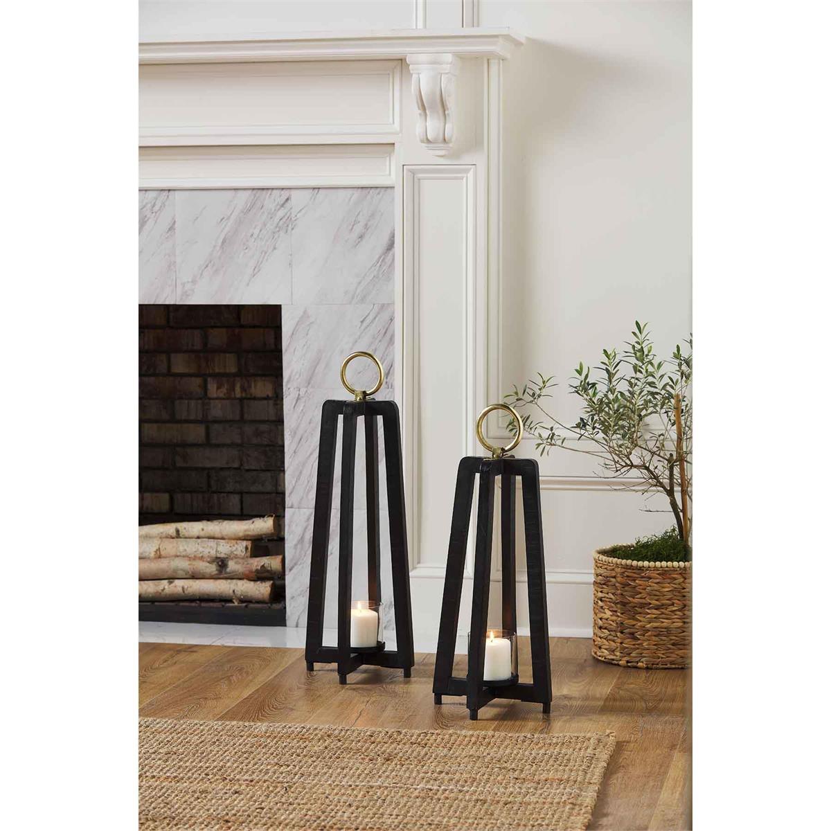 Black Tall Lanterns