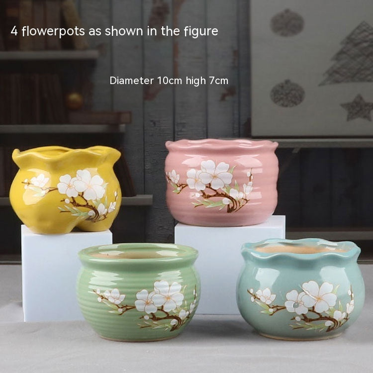 Succulent Small Flower Pot Stoneware