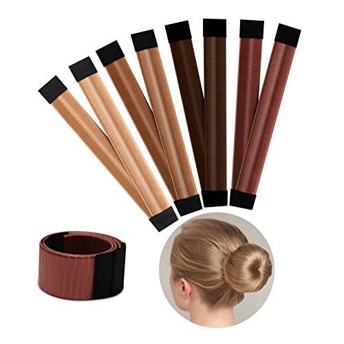 Boobeen 4 Piece Hair Bun Maker for Women DIY Girls French Hair Bun Snap Roll Bun Tool Twist Donut Bun Hairstyle - Hair Bun Maker for Long Hair
