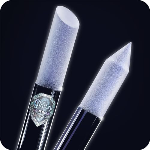 GLADZY Glass Cuticle Pusher Tool - Manicure Stick, Crystal Glass Cuticle Remover, Callous and Dry Skin Fingertip File, Nail Shaper, Professional Nail Care, Ethically Made in Czech Republic