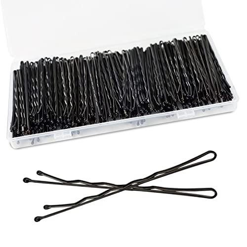 240PCS Large Bobby Pins Black Jumbo Bobby pins Black Long Hair Pins Clips for Women Girls with Box for Women Girls, 2.75 Inch/7cm