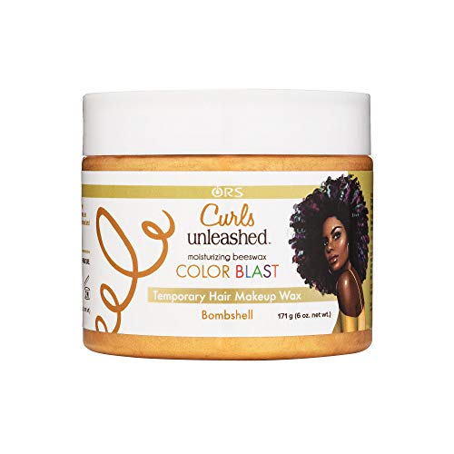 Curls Unleashed Color Blast Temporary Hair Makeup Wax with Moisturizing Beeswax, Bombshell, (6.0 oz)