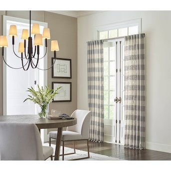 allen + roth 84-in Grey Light Filtering Back Tab Single Curtain Panel - $20