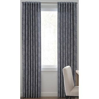 Origin 21 84-in Navy Room Darkening Thermal Lined Back Tab Single Curtain Panel - $20