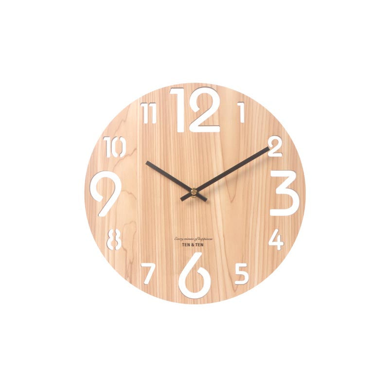 Stylish Nordic Minimalist Wooden Wall Clock Saor Style