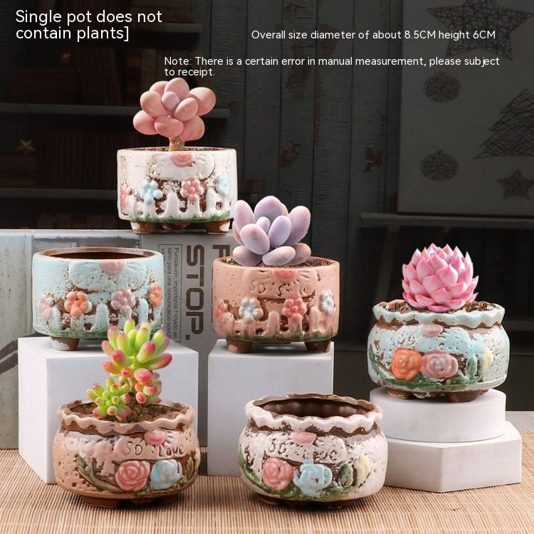 Succulent Small Flower Pot Stoneware