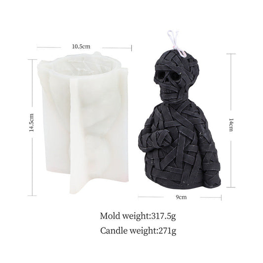 Zombie Skull Silicone Candle Mold Halloween Decoration