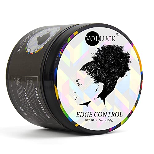 VOLLUCK Edge Control Wax for Women Strong Hold 4.6oz Non-Greasy Edge Smoother Edge Booster Hair Gel for Women Medium Shine Hair Gel - All Day Hold For All Hair Styles