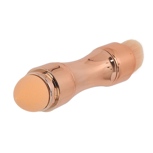 4 in 1 Makeup Brush Soft Bristles Elastic Sponge Head Portable Eyeshadow Lip Powder Brush for Travel