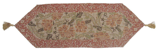 DaDa Bedding Floral Nature Garden Beige Orange Spices Tapestry Table Runner (10072)