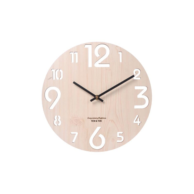 Stylish Nordic Minimalist Wooden Wall Clock Saor Style