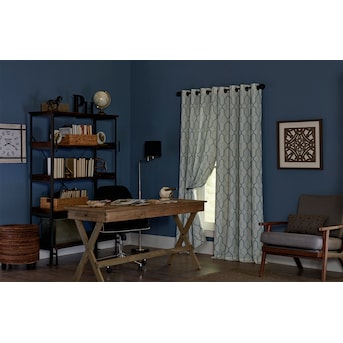 allen + roth 95-in Ash Blackout Thermal Lined Grommet Single Curtain Panel -$20
