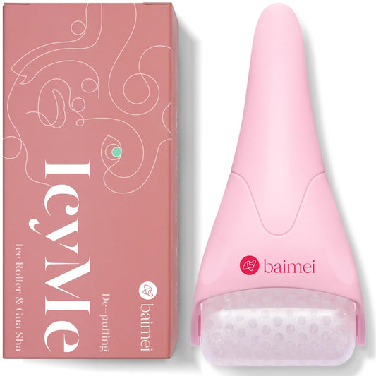 BAIMEI Cryotherapy Ice Roller for Face and Eyes Massager Puffiness Redness Reducing Migraine Pain Relief, Skin Care Tool Helps on Muscle Tension, Self Care Gift for Men Women