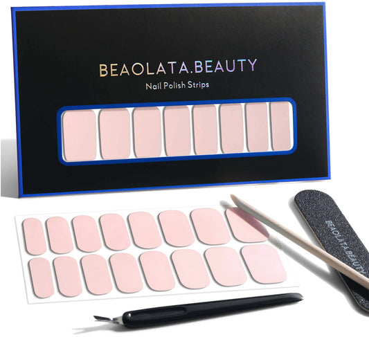 Beaolata Nail Polish Strips, 32 Nail Wraps, Nail Stickers, Gel Nail Strips, Easy Apply& Remove, Long Lasting, Salon Quality (Sweet X01)