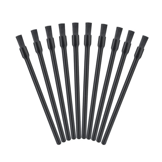 GCQQ 200PCS Disposable Lip Brushes, Long Lipstick Applicator, Lip Wands Makeup Beauty Tool Kits, PYO Cookie Paint Brush, Lip Brushes for Lipstick Brush, Nail, Painting (Black)