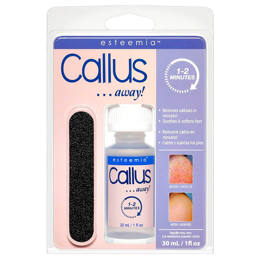 Esteemia Callus Away Clamshell w/ free file